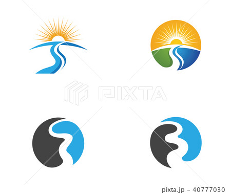 River Logo Template vector icon River Logo Template vector icon 40777030