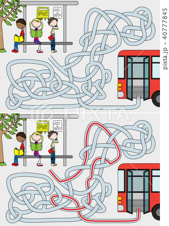 Bus Stop Mazeのイラスト素材