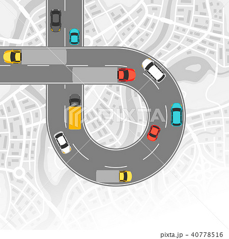 Background with top view of road. 40778516