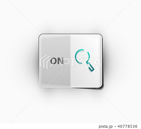 Search magnifyier web button, magnify icon. Modern magnifying glass sign, web site design or mobile 40778536