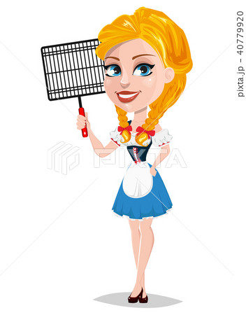 Oktoberfest vector illustration with redhead girl Oktoberfest vector illustration with redhead girl 40779920
