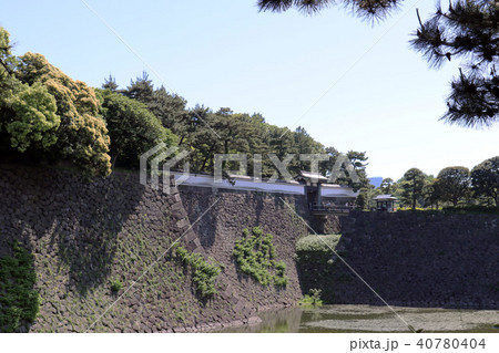 皇居　平川濠　北桔橋門 40780404