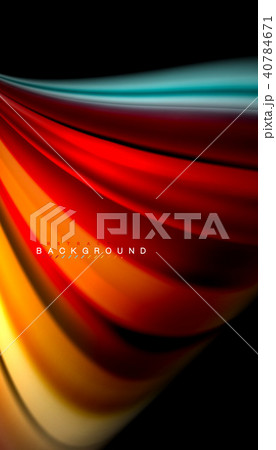 Fluid mixing colors, vector wave abstract background 40784671