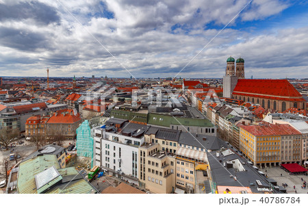 Aerial view of Munich. 40786784