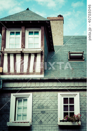Stylized half-timbered house. Etretat is a commune Stylized half-timbered house. Etretat is a commune 40788046