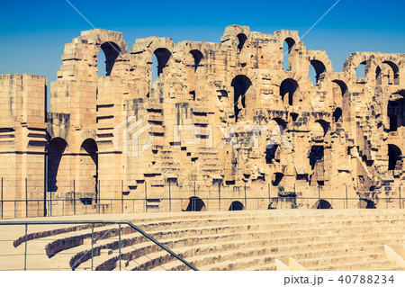 Amphitheater in El Jem, Tunisia Amphitheater in El Jem, Tunisia 40788234