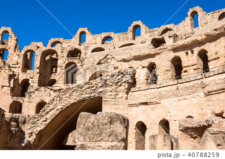 Amphitheater in El Jem, Tunisia Amphitheater in El Jem, Tunisia 40788259
