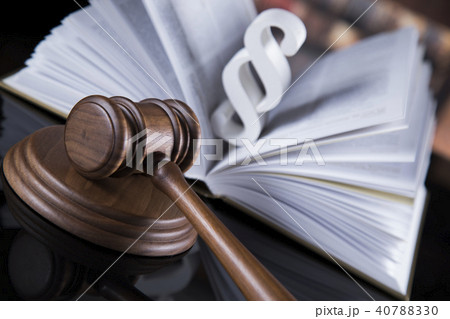 Book, Law, legal code of justice concept  40788330