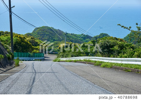 千葉県　海に落ちる様な道路 40788698