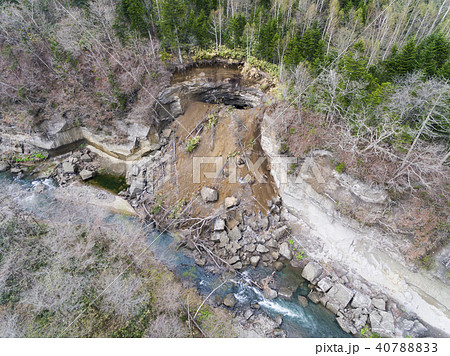崖崩れ(空撮) 崖崩れ(空撮) 40788833