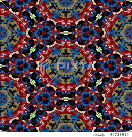 Spot kaleidoscopic seamless generated texture 40788916