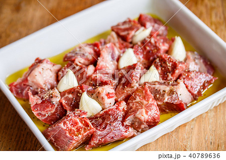 牛肉の下拵え・マリネ 40789636