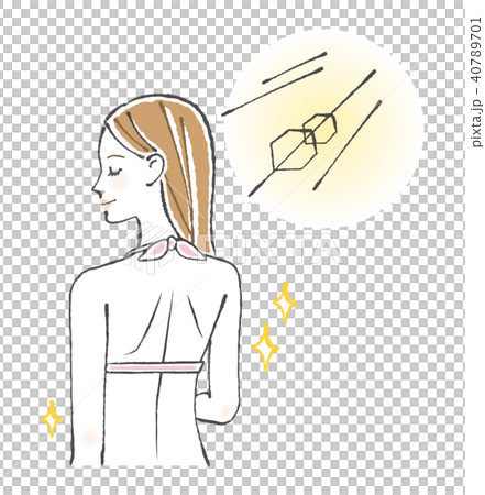 水着を着た後ろ姿の女性 水着を着た後ろ姿の女性 40789701