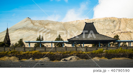 The old temple near mount Bromo	 40790590
