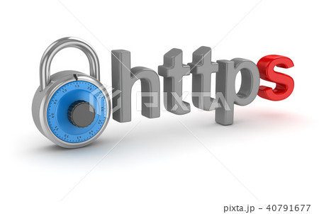 Https Internet Concept with Lock 40791677