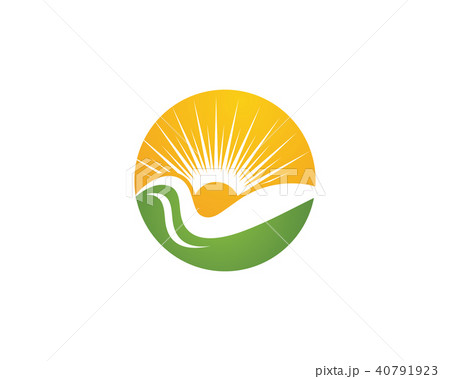 Logos of green ecology nature 40791923