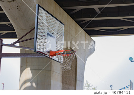 港北区新横浜バスケットボール公園 ゴールの写真素材