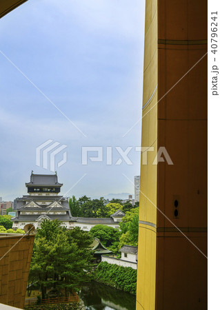 リバーウォーク北九州から見る小倉城 リバーウォーク北九州から見る小倉城 40796241