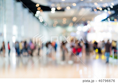 Blur image background of people in exhibition show Blur image background of people in exhibition show 40796676