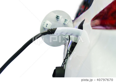 Charging an electric car, Future of transportation Charging an electric car, Future of transportation 40797670