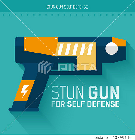 Stun gun for self defense. Vector illustrationt 40799146
