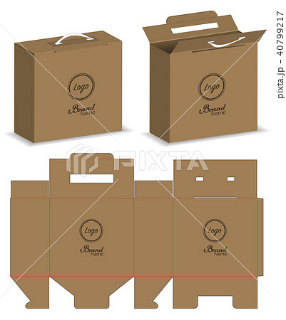 package box die cut with 3d mock up package box die cut with 3d mock up 40799217