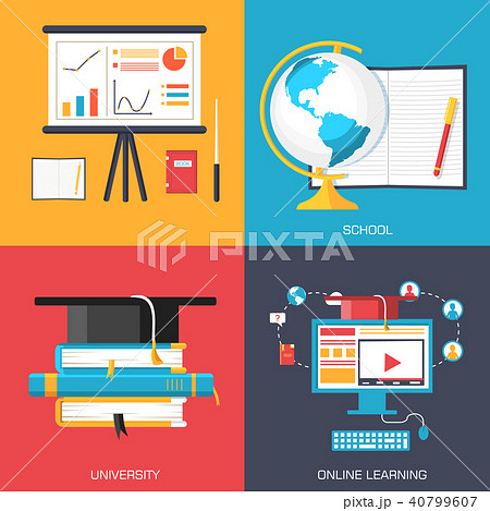 Education distance, online and academic school 40799607