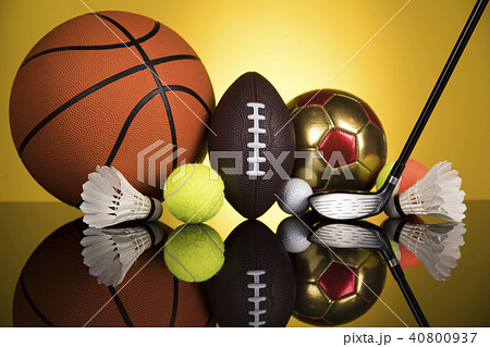 Group of sports equipment 40800937