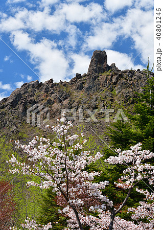 春の北海道壮瞥町有珠山の山頂の風景を撮影 春の北海道壮瞥町有珠山の山頂の風景を撮影 40801246