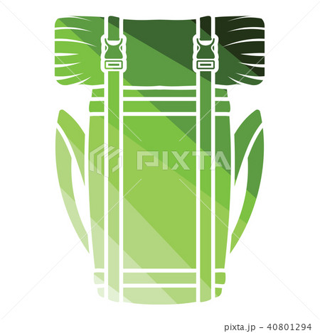 Camping backpack icon 40801294