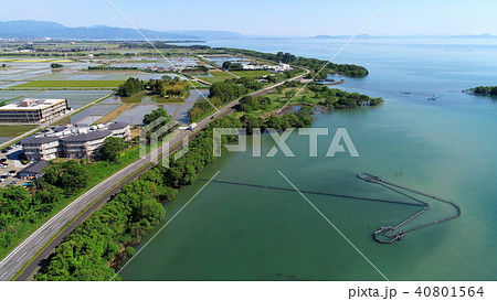 エリと湖岸の写真素材 [40801564] PIXTA
