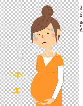 妊婦 プレママ 陣痛 妊婦 プレママ 陣痛 40801621