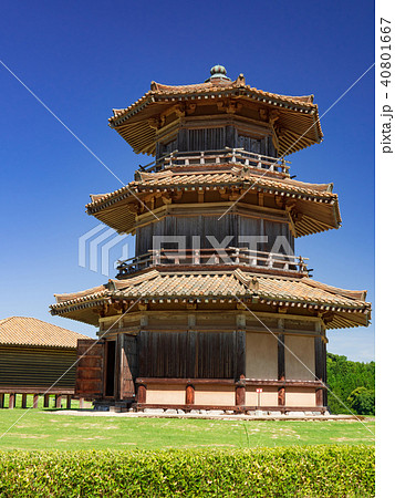 鞠智城の八角型鼓楼 40801667