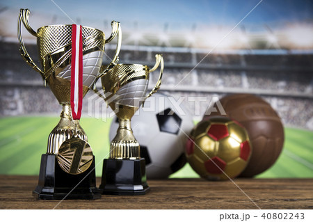 Winner trophy, Sport equipment and balls Winner trophy, Sport equipment and balls 40802243