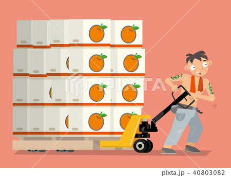 Fruit market porter in Hong Kong 40803082