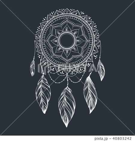 Dreamcatcher with feathers Dreamcatcher with feathers 40803242