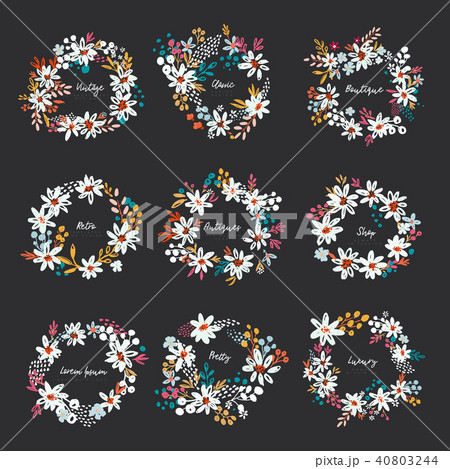 Set of nice wreath. Set of nice wreath. 40803244