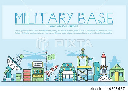 Thin line set of different rocket weapons Thin line set of different rocket weapons 40803677