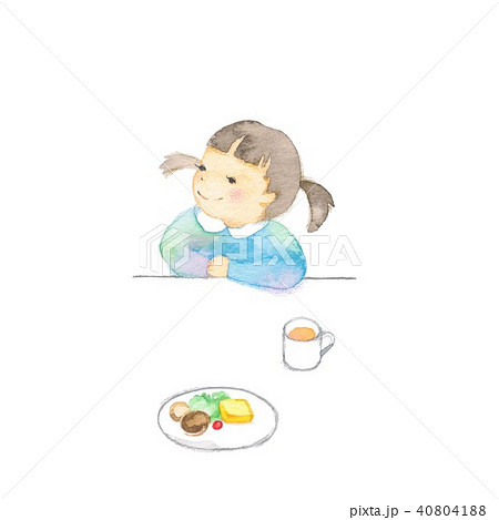 幼児、小さな女の子、食事 40804188