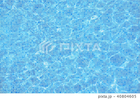 Turquoise blue mosaic pool water surface 40804605