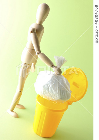 ゴミ出し当番～色背景～ 40804769
