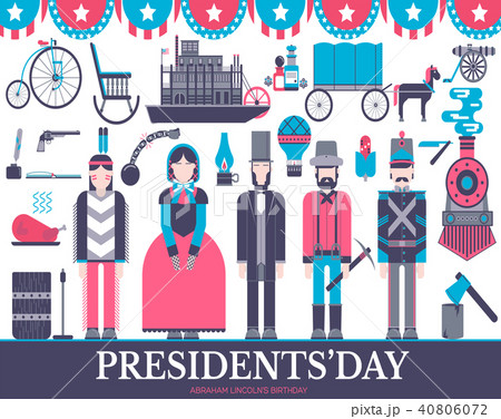President Abraham Lincoln day with historical President Abraham Lincoln day with historical 40806072
