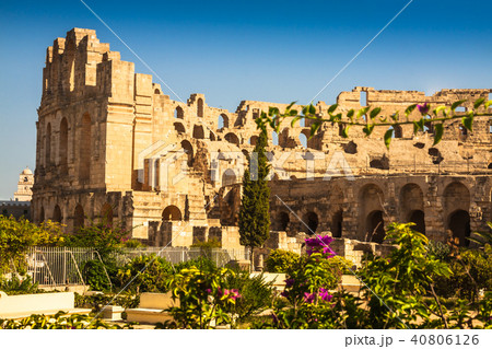 Tunisia. El Jem (ancient Thysdrus). Tunisia. El Jem (ancient Thysdrus). 40806126