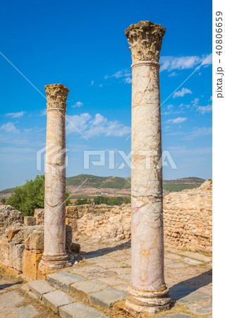Roman ruins Sanctuaire Esculape Thuburbo Majus  40806659