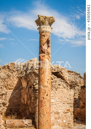 Roman ruins Sanctuaire Esculape Thuburbo Majus 40806661