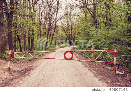 No entry to the forest path, red filter No entry to the forest path, red filter 40807148