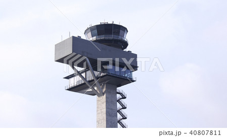 BERLIN, GERMANY - JAN 17th, 2015: new Airport control tower at Berlin Brandenburg Airport BER 40807811