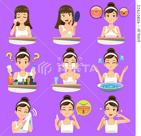 Acne treatment with generic cosmetic products.  40807922