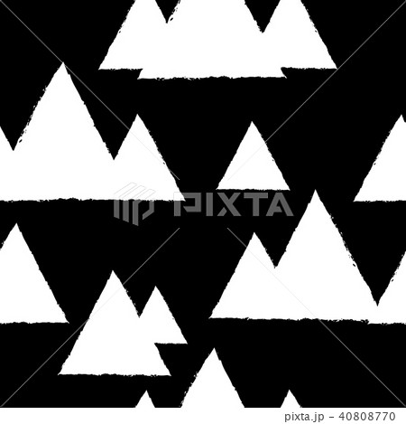 Seamless pattern with geometric snowy mountains Seamless pattern with geometric snowy mountains 40808770