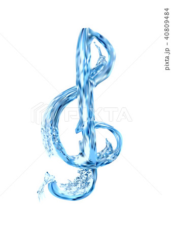 treble clef in water treble clef in water 40809484